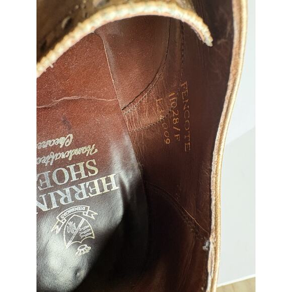 Herring \'Fencote\' Brown Leather Oxford Brogues 7.5 Dress Shoes main image 5